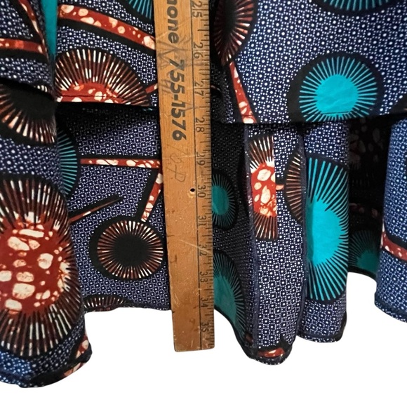 Kiki Clothing Classic Contemporary Cultural African Infusion Midi Skirt SZ XXL - Picture 11 of 11